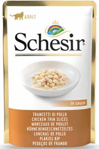 SCHESIR - Schesir Pouch Gravy Tavuk Dilimleri Yetişkin Kedi Konservesi 85gr