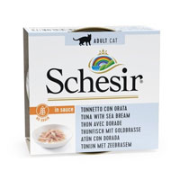 SCHESIR - Schesir Sos İçinde Ton Balıklı ve Çipuralı Yetişkin Kedi Konservesi 70 Gr