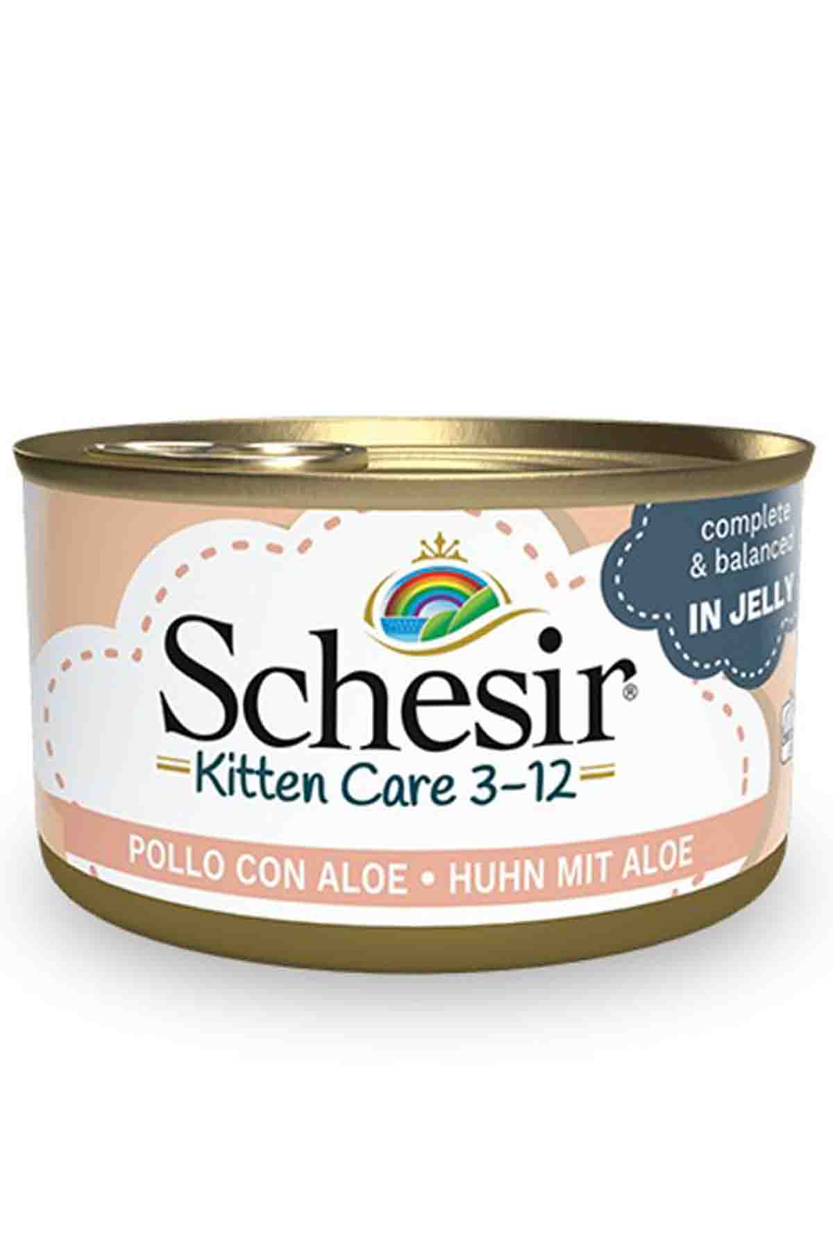 Schesir Tavuk ve Aloeveralı Yavru Kedi Konservesi 85gr