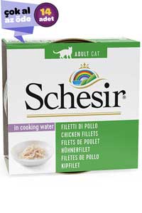 SCHESIR - Schesir Tavuklu Naturel Kedi Konservesi 14x85gr (14lü)