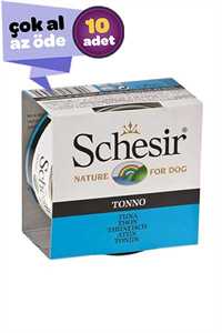 SCHESIR - Schesir Ton Balıklı Yetişkin Köpek Konservesi 10x150gr (10lu)