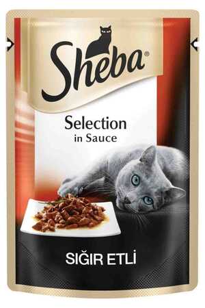 SHEBA - Sheba Pouch Sığır Etli Yetişkin Kedi Konservesi 85gr