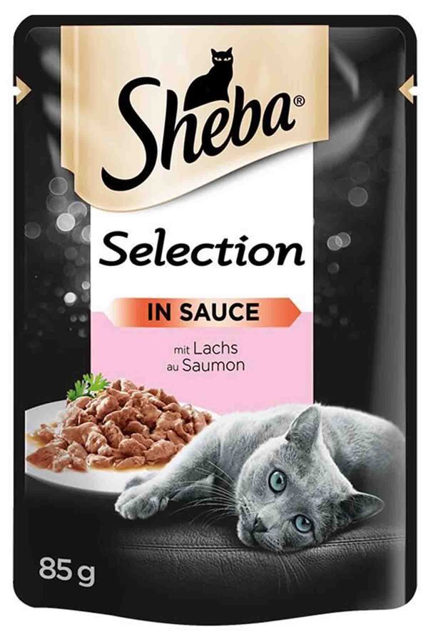 Sheba Pouch Somon Balıklı Yetişkin Kedi Konservesi 85gr