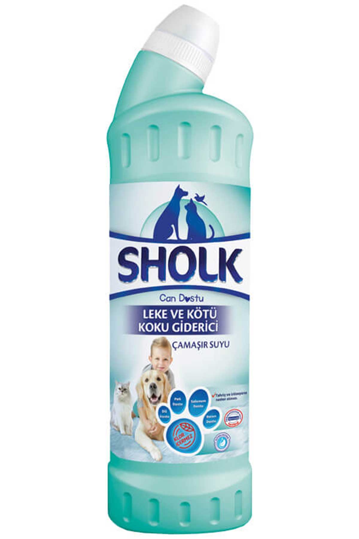 Sholk Hipoalerjenik Leke ve Kötü Koku Giderici Klor İçermeyen Çamaşır Suyu 750ml