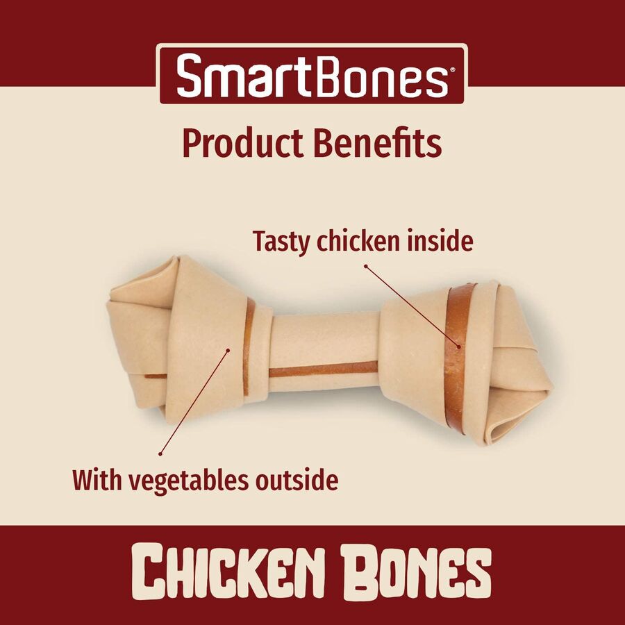 SmartBones Küçük Irk Köpekler için Tavuklu Ödül Kemiği 128gr (8li)