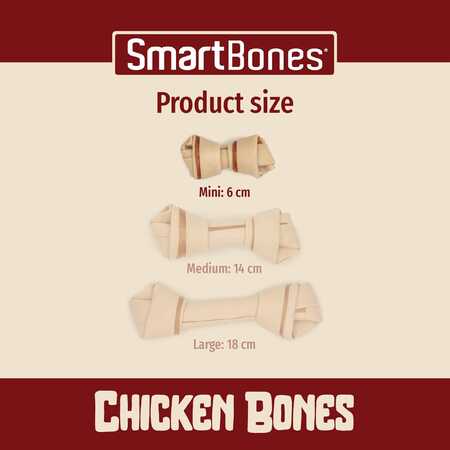 SmartBones Küçük Irk Köpekler için Tavuklu Ödül Kemiği 128gr (8li) - Thumbnail