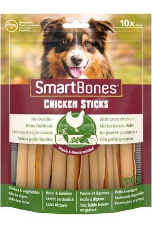 SMARTBONES - Smartbones Stick Tavuklu Köpek Ödül Çubuğu 10 Adet 200gr