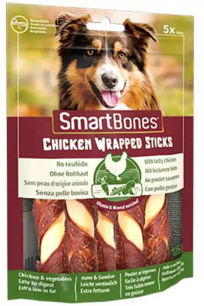  SmartBones Tavuklu Sarma Köpek Ödül Kemiği (5li) 125gr - Thumbnail