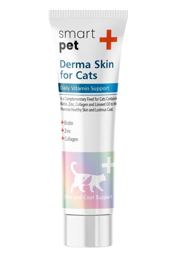 Smartpet+ Derma Skin Sensitive Skin Tüy Sağlığı Destekleyici Kedi Macunu 100gr