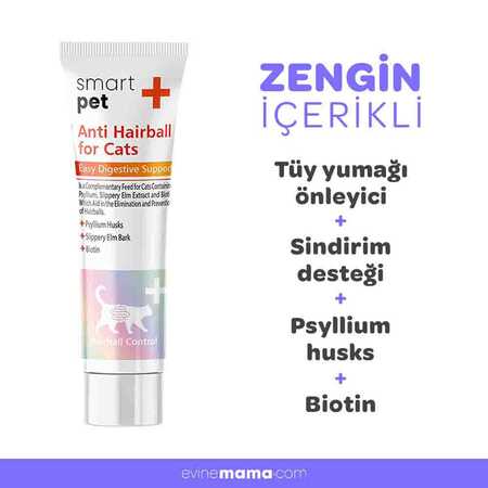Smartpet + Anti Hairball Malt Kedi Macunu 100ml - Thumbnail