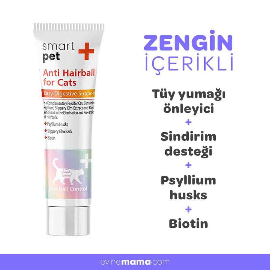 Smartpet + Anti Hairball Malt Kedi Macunu 100ml