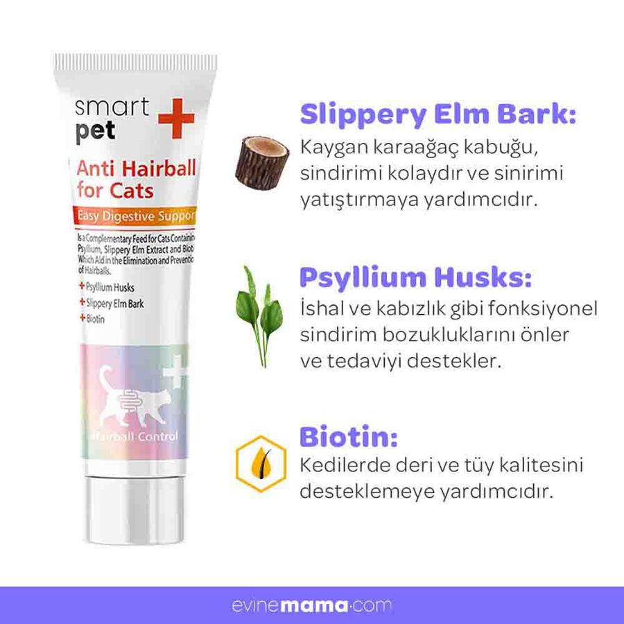 Smartpet + Anti Hairball Malt Kedi Macunu 100ml