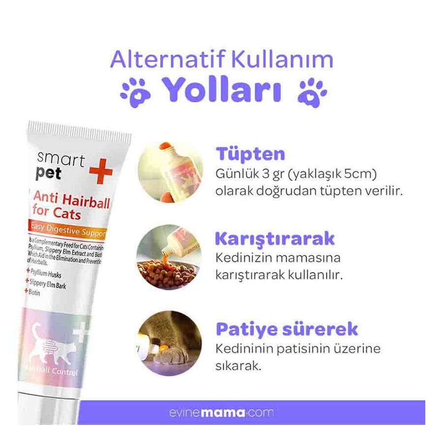 Smartpet + Anti Hairball Malt Kedi Macunu 100ml