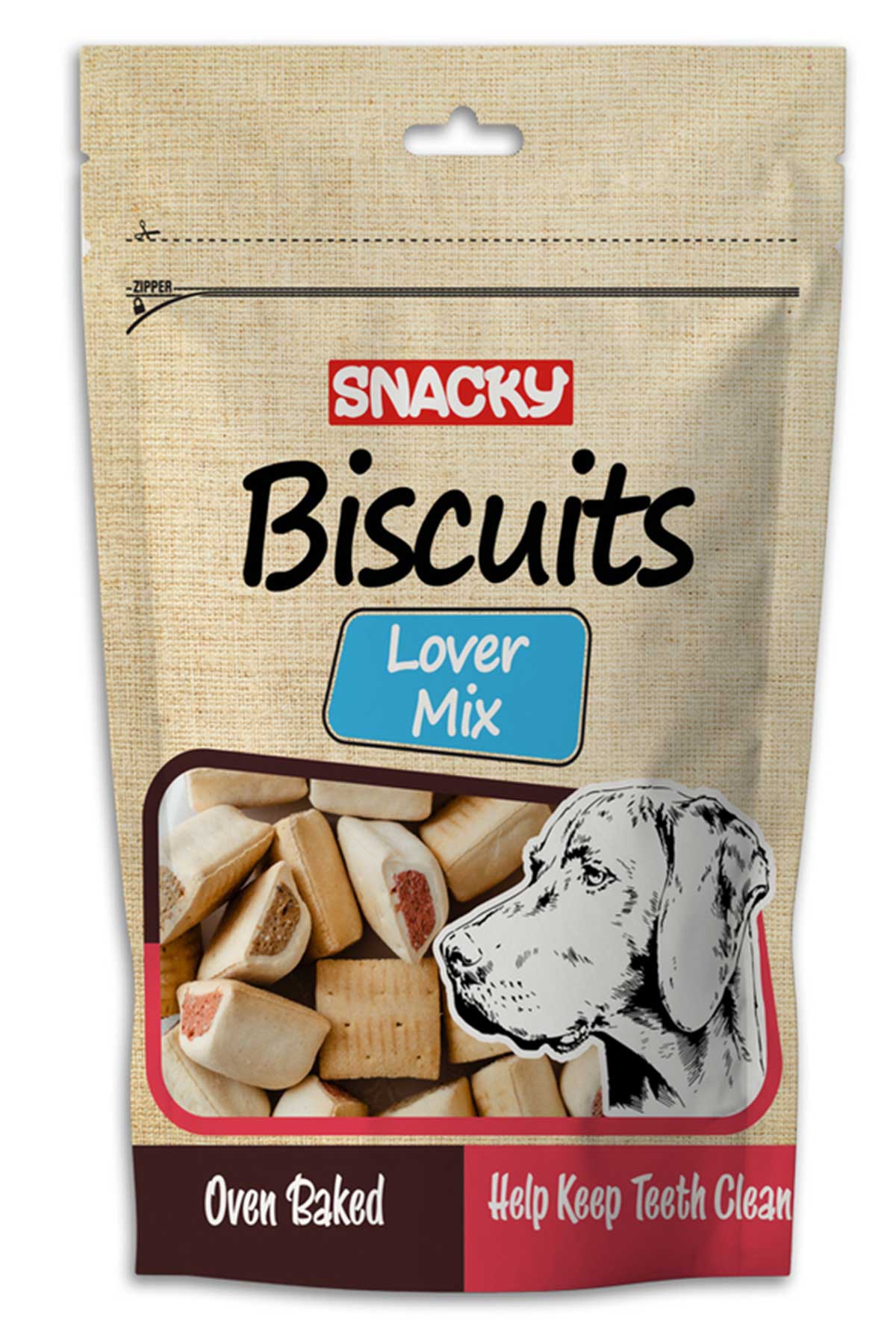 Snacky Lover Mix Köpek Ödül Bisküvisi 200gr