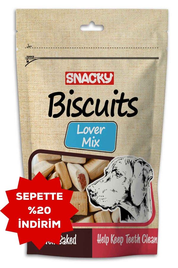 Snacky Lover Mix Köpek Ödül Bisküvisi 200gr