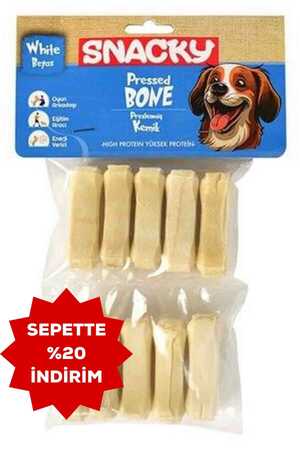Snacky Beyaz Köpek Çiğneme Kemiği 5cm 10lu - Thumbnail