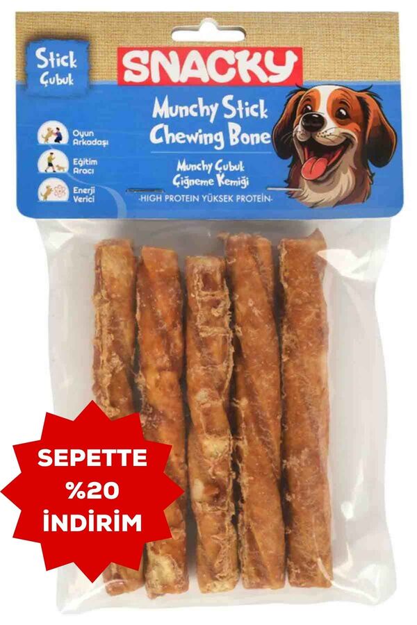 Snacky Çıtır Munchy Köpek Ödülü 13cm 5li