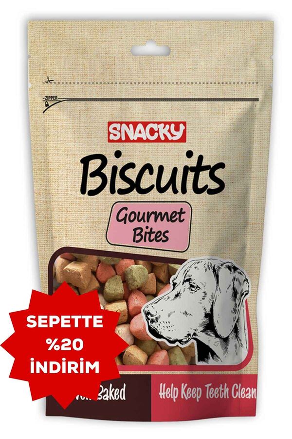 Snacky Gourmet Bites Köpek Ödül Bisküvisi 200gr