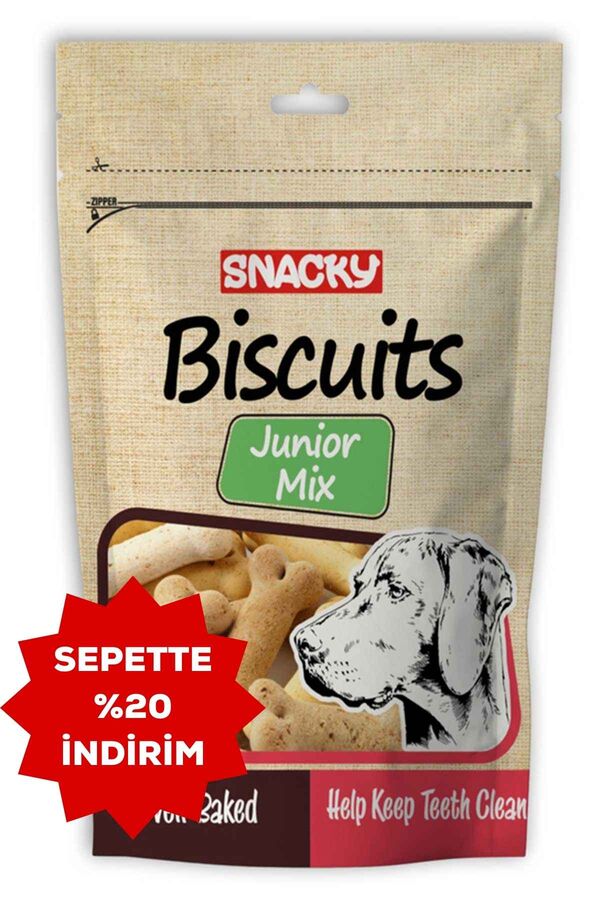 Snacky Junior Mix Köpek Ödül Bisküvisi 200 gr