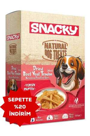 Snacky Kurutulmuş Dana Ense Siniri Köpek Ödül Maması 120gr - Thumbnail