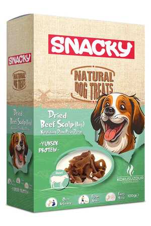 Snacky Kurutulmuş Dana Paça Derisi Köpek Ödül Maması 100gr - Thumbnail