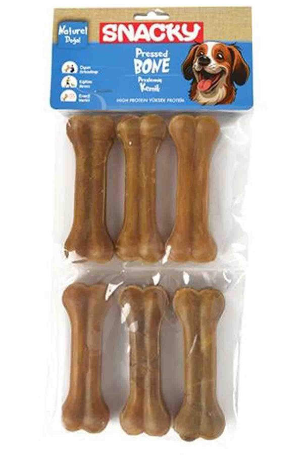 Snacky Natural Köpek Çiğneme Kemiği 10cm 6lı