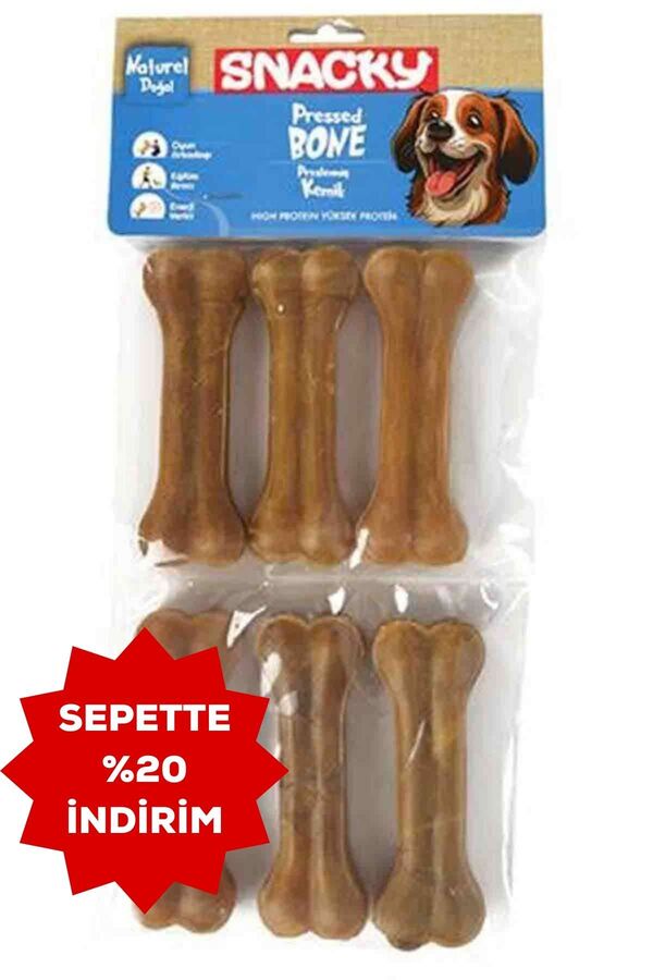 Snacky Natural Köpek Çiğneme Kemiği 10cm 6lı