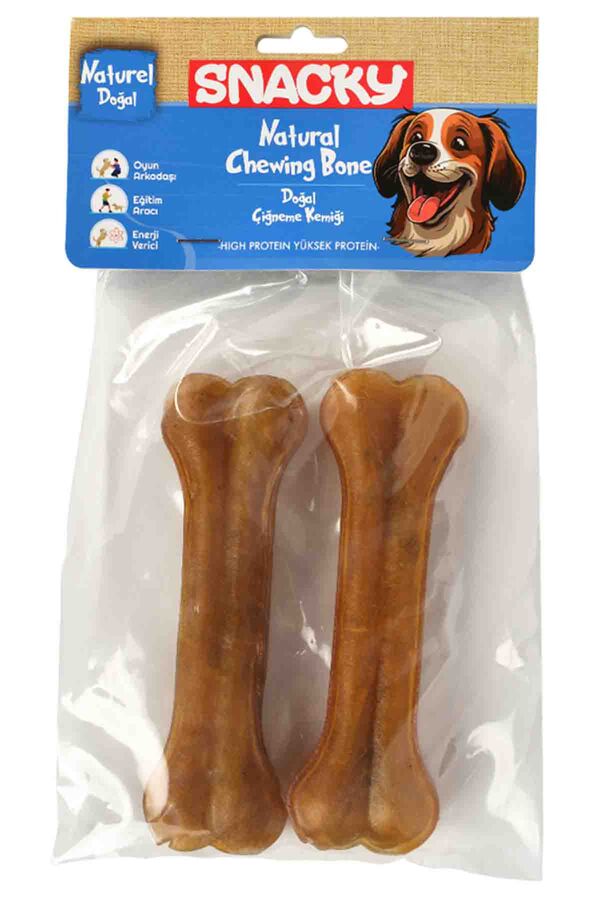 Snacky Natural Köpek Çiğneme Kemiği 13cm 2li