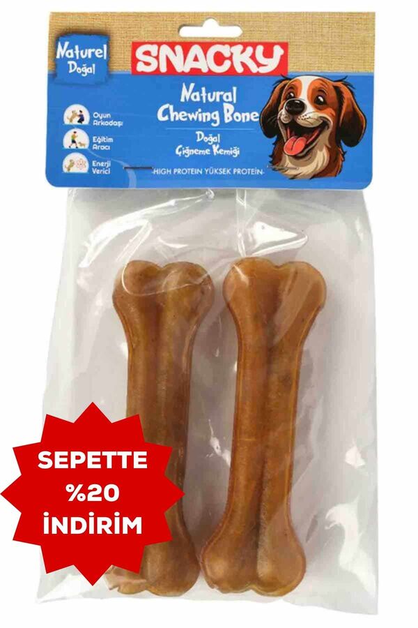 Snacky Natural Köpek Çiğneme Kemiği 13cm 2li