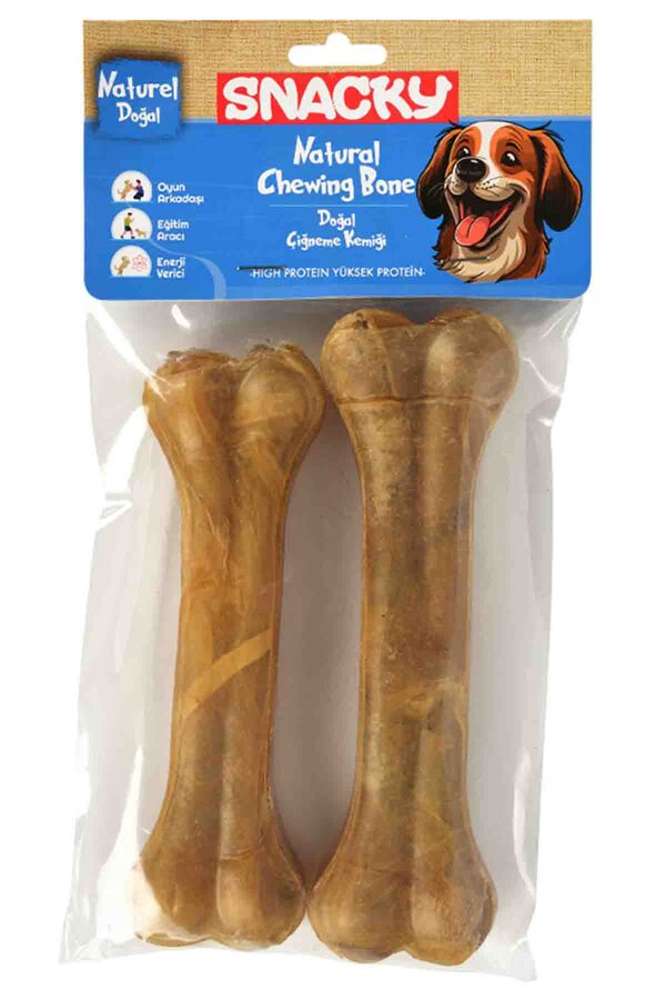 Snacky Natural Köpek Çiğneme Kemiği 15cm 2li
