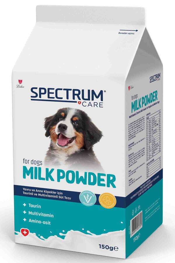 Spectrum Care Yavru Köpekler için Taurin ve Multivitaminli Süt Tozu 150gr