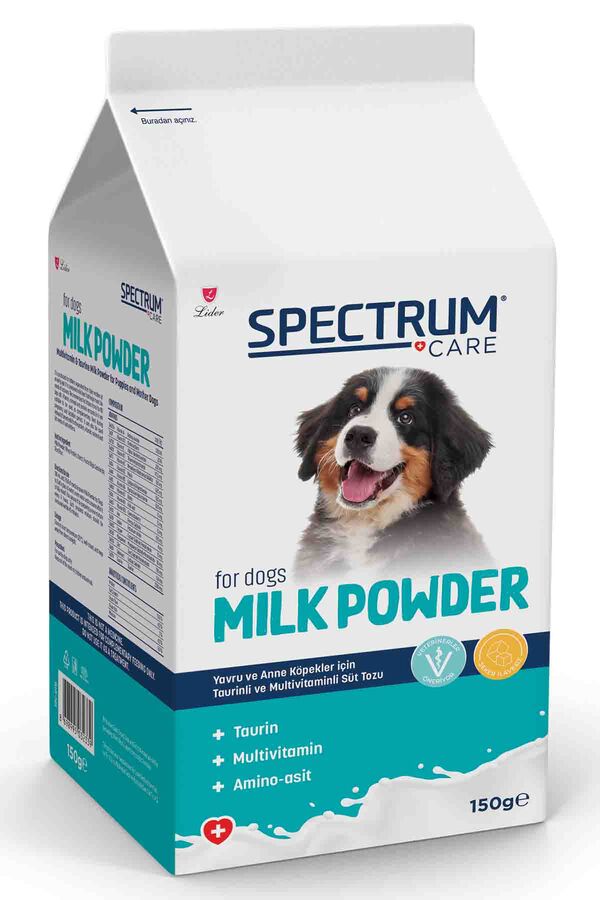 Spectrum Care Yavru Köpekler için Taurin ve Multivitaminli Süt Tozu 150gr