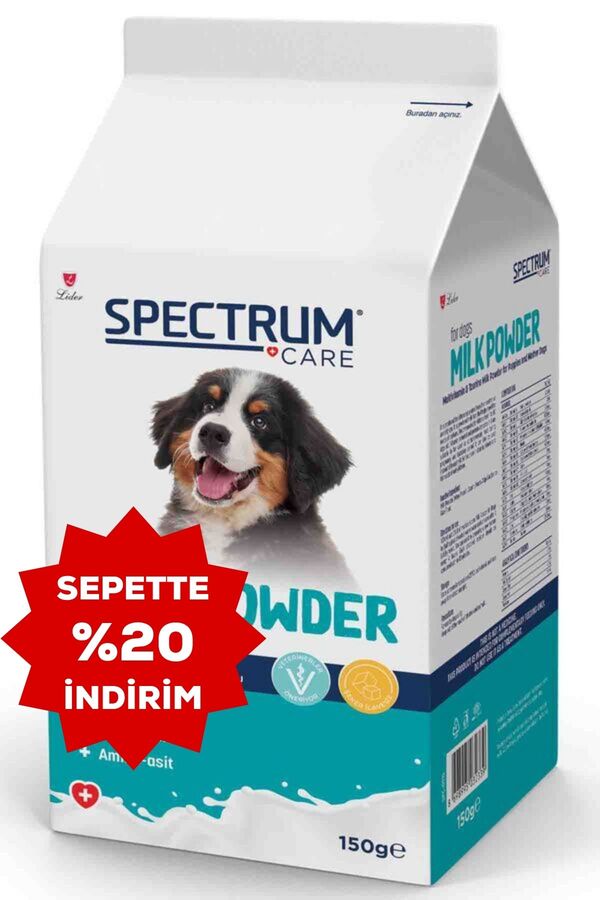 Spectrum Care Yavru Köpekler için Taurin ve Multivitaminli Süt Tozu 150gr