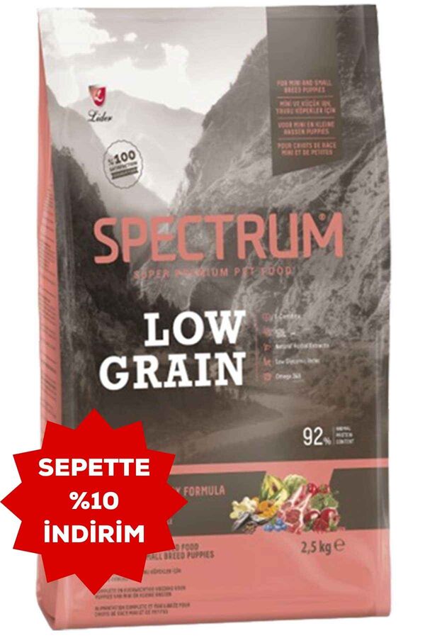 Spectrum Düşük Tahıllı Kuzulu, Yaban Mersinli Küçük Irk Yavru Köpek Maması 2.5kg