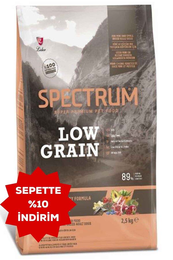 Spectrum Düşük Tahıllı Kuzulu, Yaban Mersinli Küçük Irk Yetişkin Köpek Maması 2.5kg