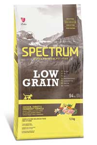 SPECTRUM - Spectrum Düşük Tahıllı Tavuk, Hindi ve Yaban Mersinli Yavru Kedi Maması 12kg