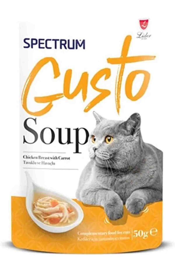 Spectrum Gusto Tavuklu ve Havuçlu Kedi Çorbası 50gr