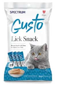 Spectrum Gusto Ton Balıklı Sıvı Kedi Ödül Maması 15gr (4lü) - Thumbnail