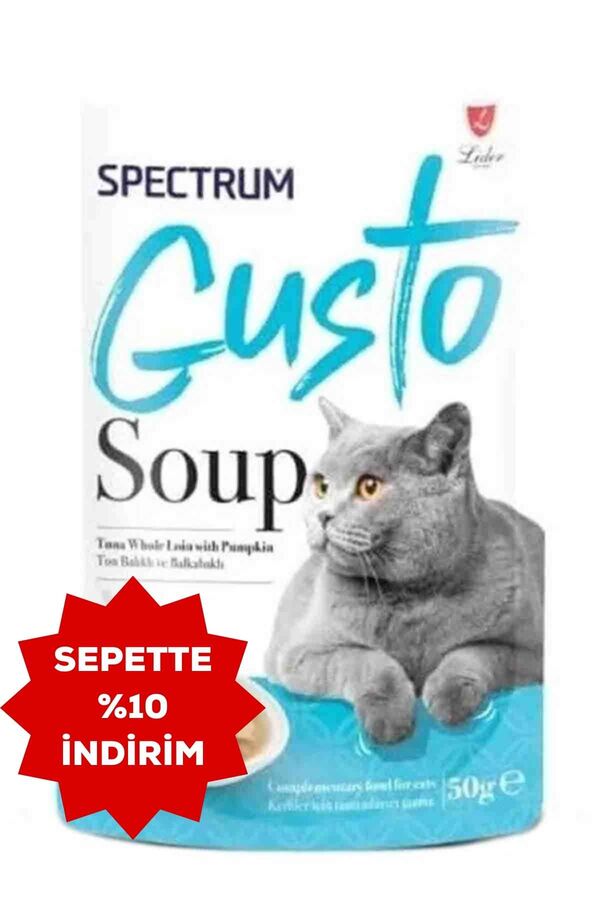 Spectrum Gusto Ton Balıklı ve Bal Kabaklı Kedi Çorbası 50gr