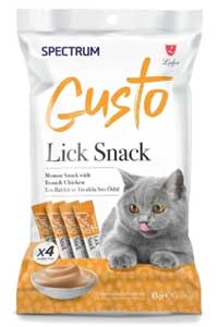 Spectrum Gusto Ton Balıklı ve Tavuklu Sıvı Kedi Ödül Maması 15gr(4lü) - Thumbnail