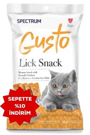 Spectrum Gusto Ton Balıklı ve Tavuklu Sıvı Kedi Ödül Maması 15gr(4lü) - Thumbnail