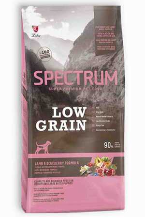 SPECTRUM - Spectrum Düşük Tahıllı Kuzu Etli ve Yaban Mersinli Orta Irk Yavru Köpek Maması 12+2kg