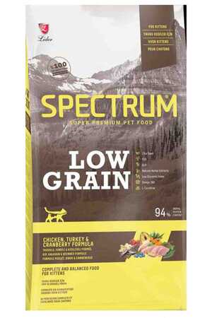 SPECTRUM - Spectrum Low Grain Tavuk ve Hindi Etli Yavru Kedi Maması 12+1kg