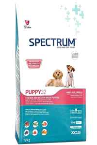 Spectrum Puppy 32 Kuzu Etli ve Pirinçli Küçük ve Orta Irk Yavru Köpek Maması 12kg