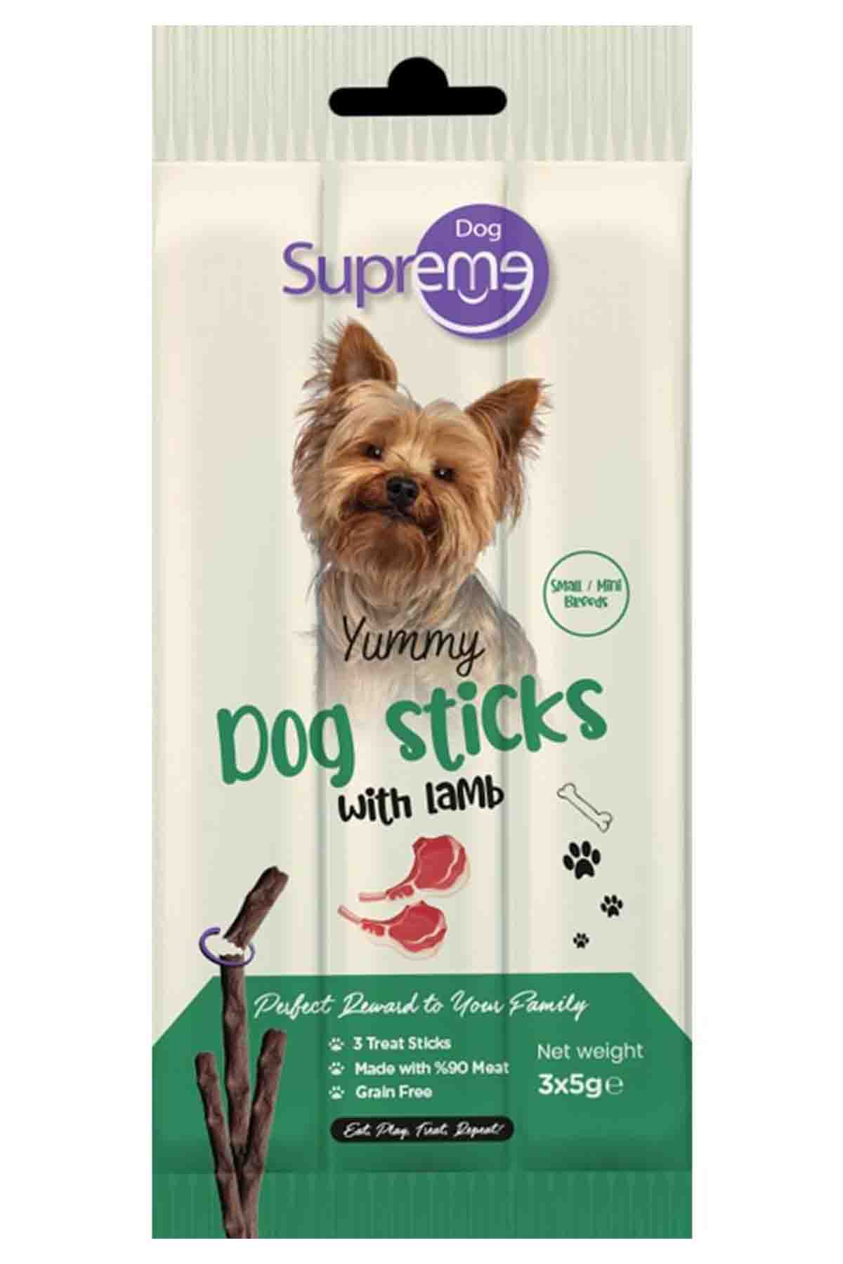 Supreme Dog Kuzu Etli Ödül Çubuk 3x5gr