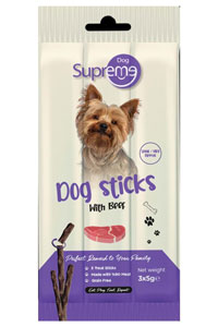 SUPREME - Supreme Dog Sığır Etli Ödül Çubuk 3x5gr