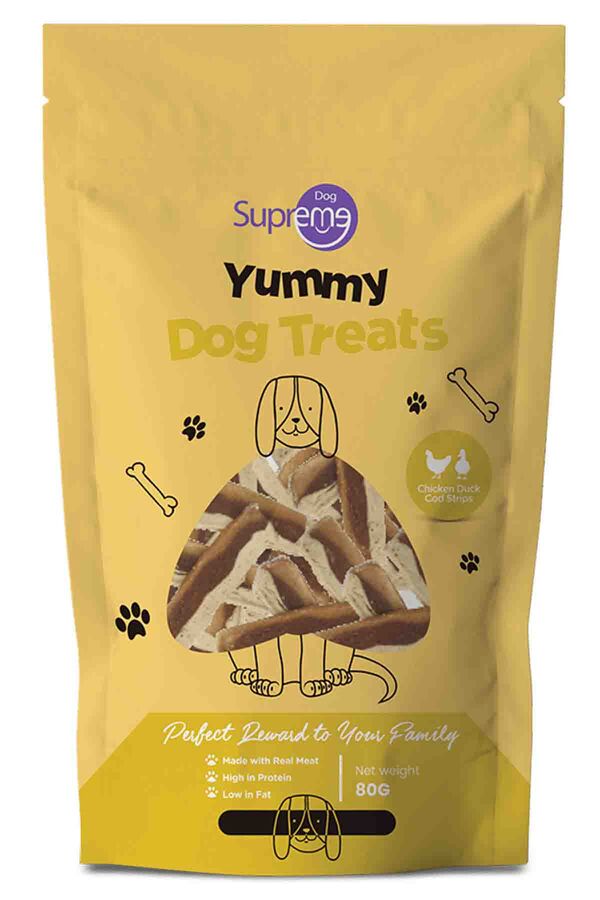 Supreme Dog Tavuk ve Ördekli Şerit Köpek Ödül Maması 80gr