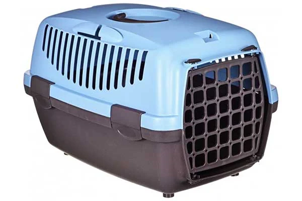 Stefanplast Guliver 1 Kapalı Kedi ve Köpek Taşıma Çantası 48x32x31cm Çelik Mavi