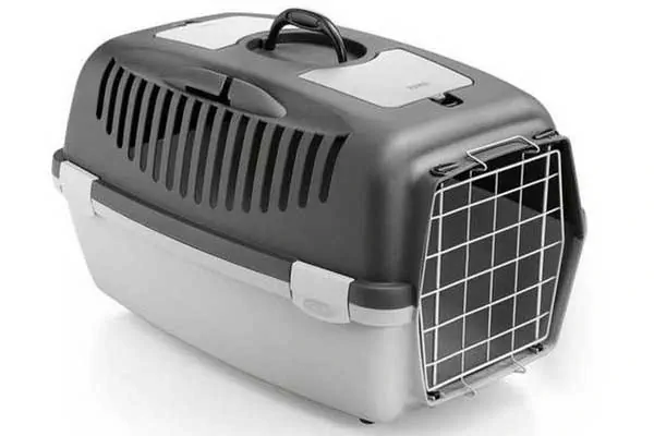 Stefanplast Guliver 3 Metal Kapılı Kapalı Kedi ve Köpek Taşıma Çantası 61x40x38cm Gri