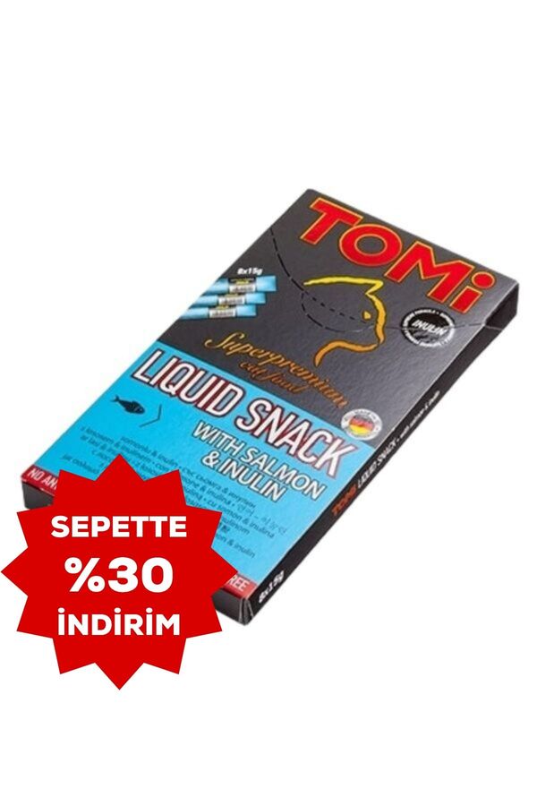 Tomi Somonlu ve İnülinli Kedi Kreması 8x15gr 120gr